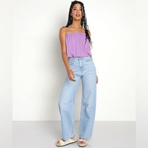 Levi’s Premium Denim High Loose Jeans in Full Circle Blue Size 27